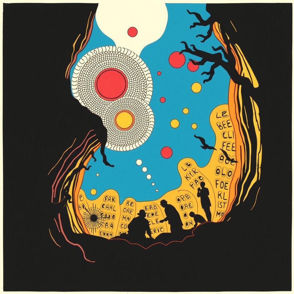 Psychedelic Art in the Style of Milton Glaser