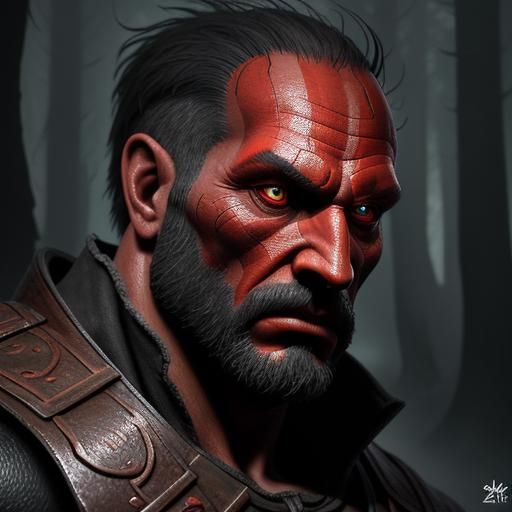 Fly and Mosquito Clash in Dark Forest, Impasto Style