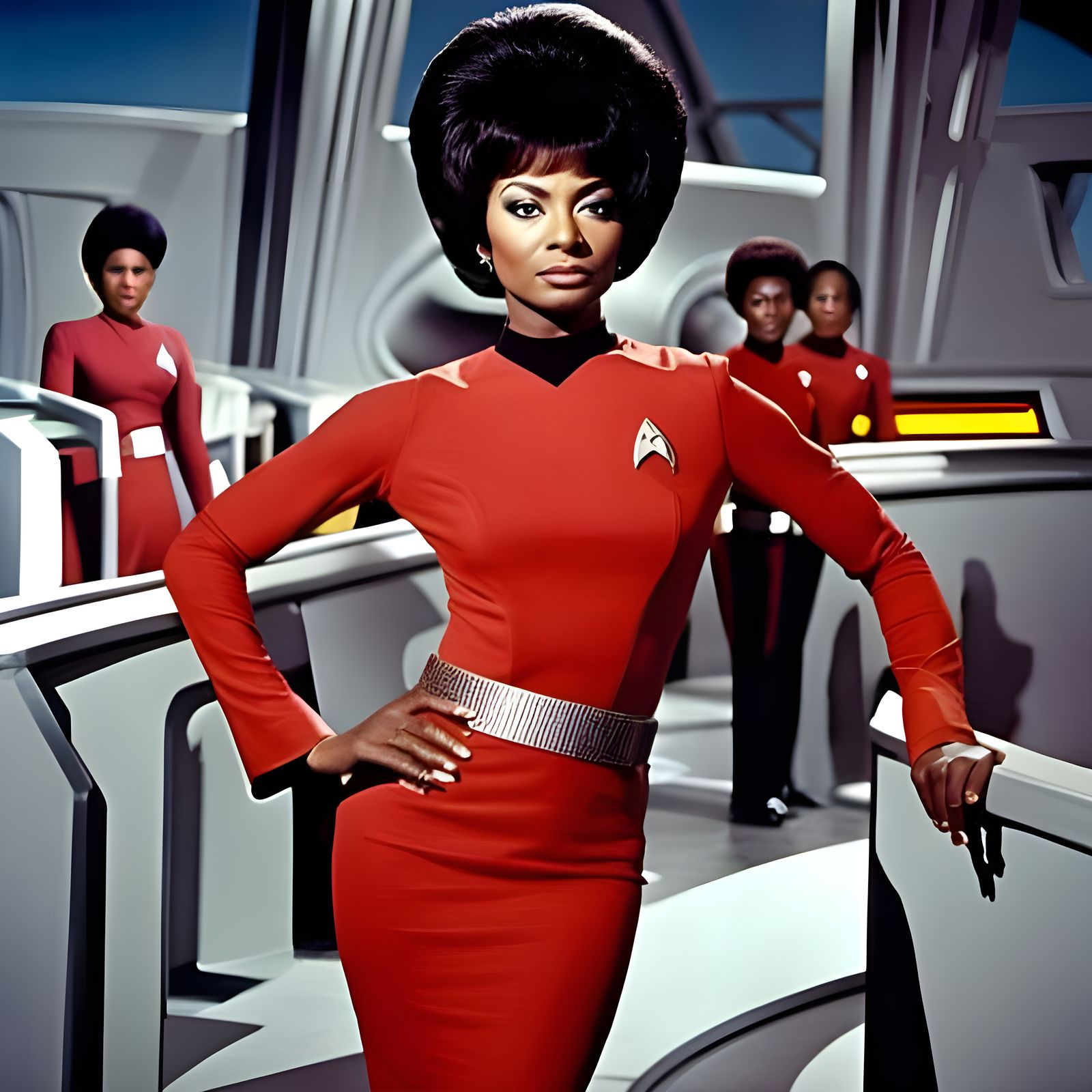 Nichelle Nichols as Uhura in Star Trek Portrait