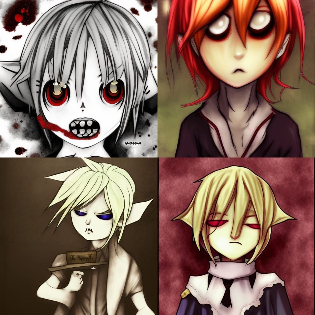 Ben Drowned Creepypasta in Anime Style