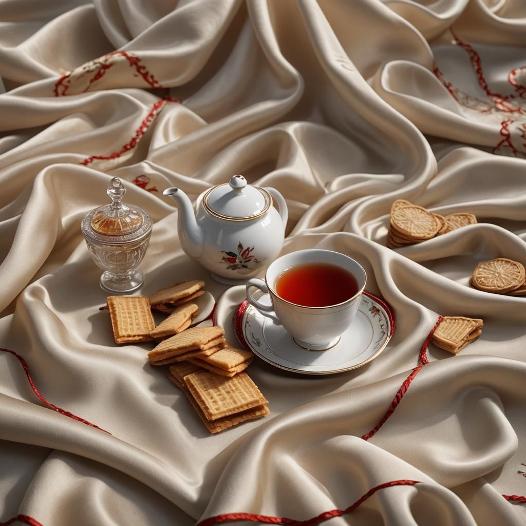 Still Life with Tea and Wafers: Fantasy Realism