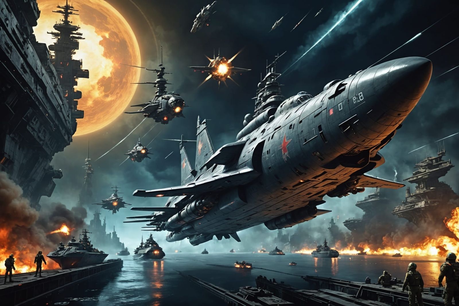 Battleship Yamato in Apocalyptic Space Battle