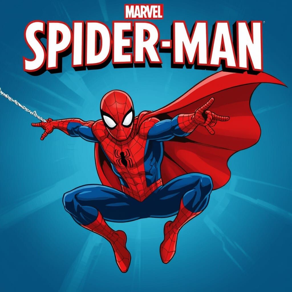 Dynamic Superhero Spider-Man in Action