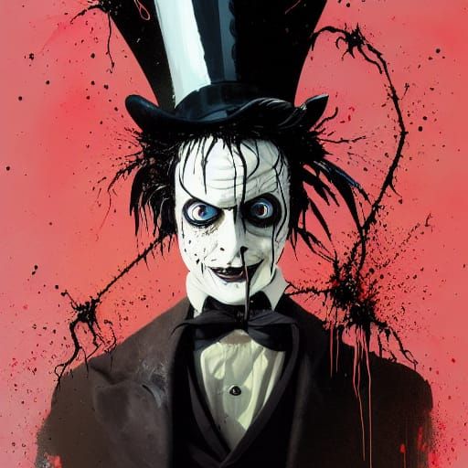 Edward Scissorhands as Junji Ito Speedpaint