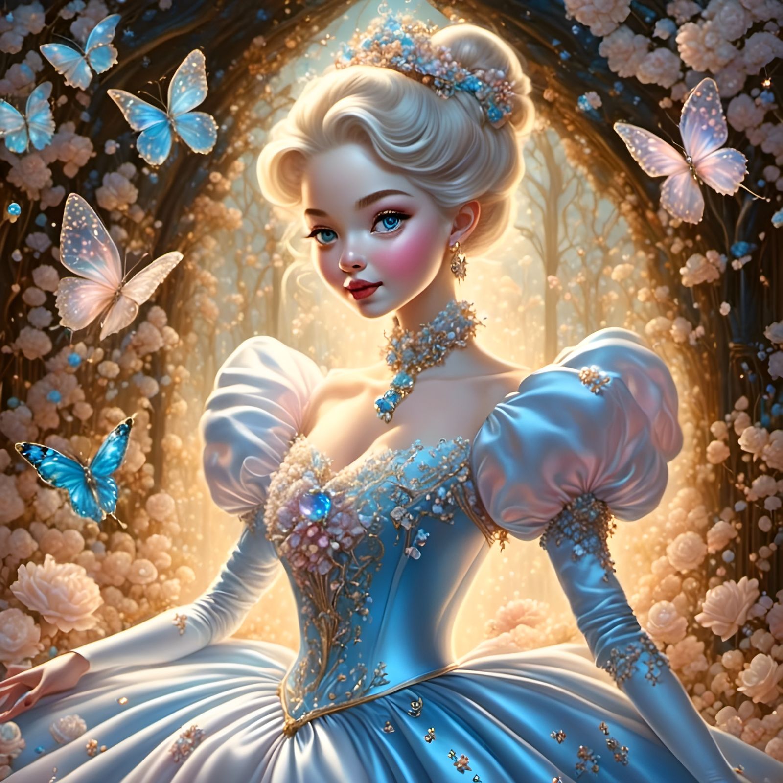 Cinderella's Magical Encounter with Fairy Godmother