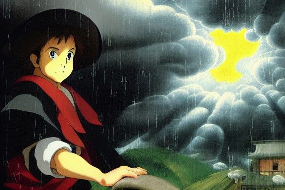 Anime Group Portrait Inspired by Baroque Art