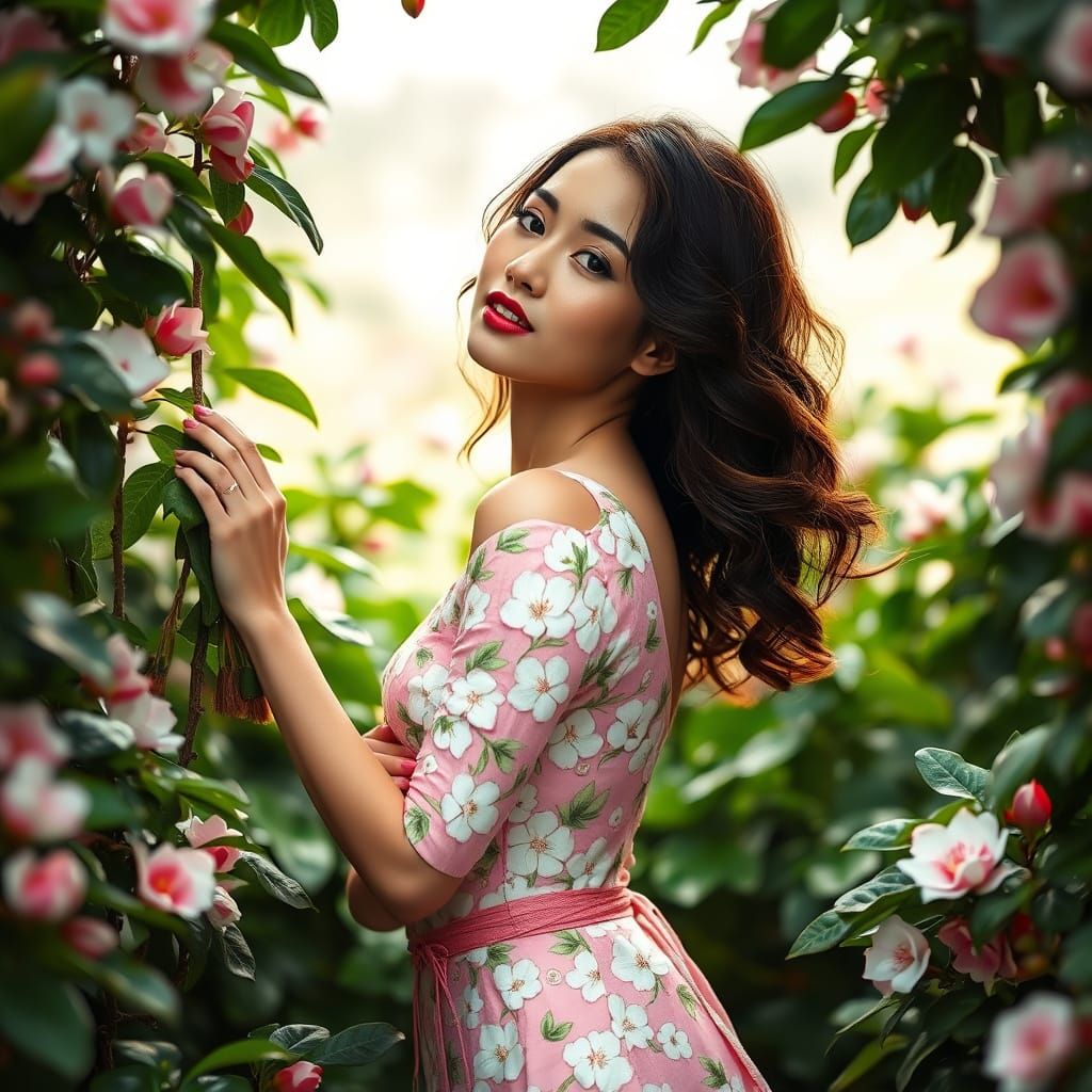 Ethereal Beauty in Whimsical Greenery