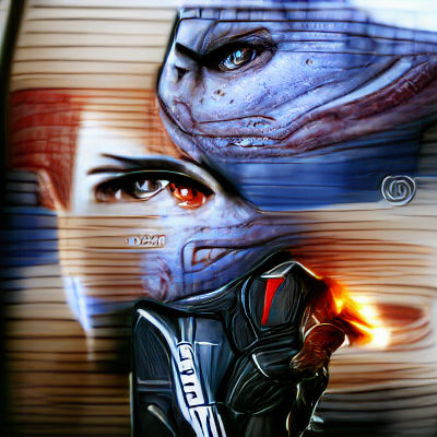 Futuristic Space Soldier Ready for Battle