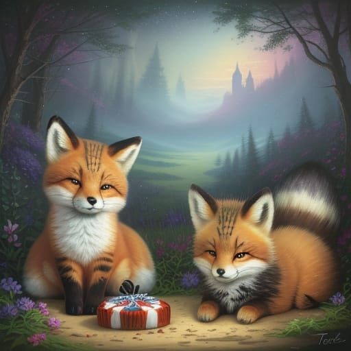 Whimsical Candy Landscape in Ethereal Fantasy Style