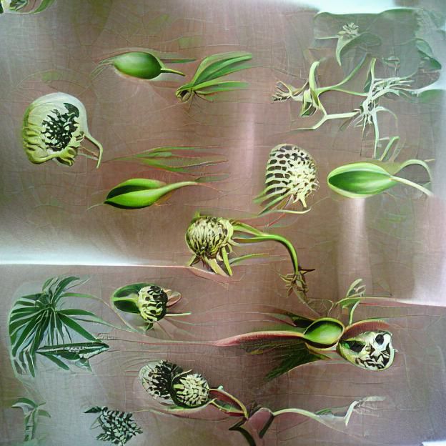 Exotic Alien Flora Botanical Illustration