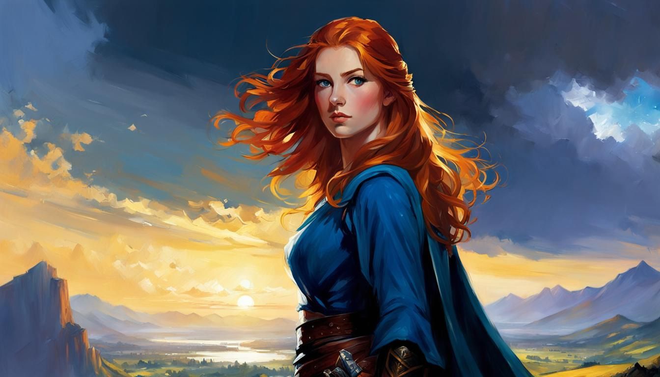 Shallan from the stormlight archive by Brandon Sanderson