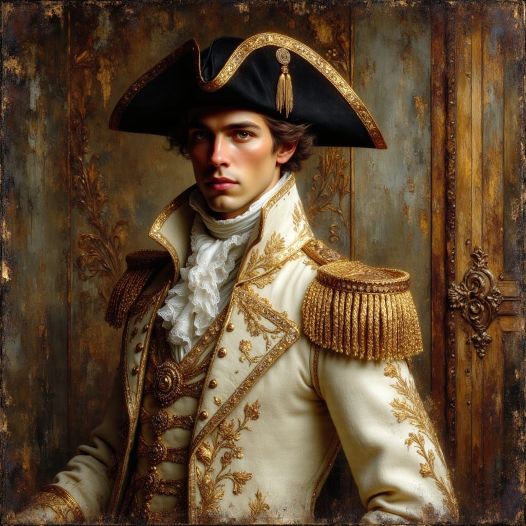 Italian Nobleman in Lavish 18th Century Drawing-Room