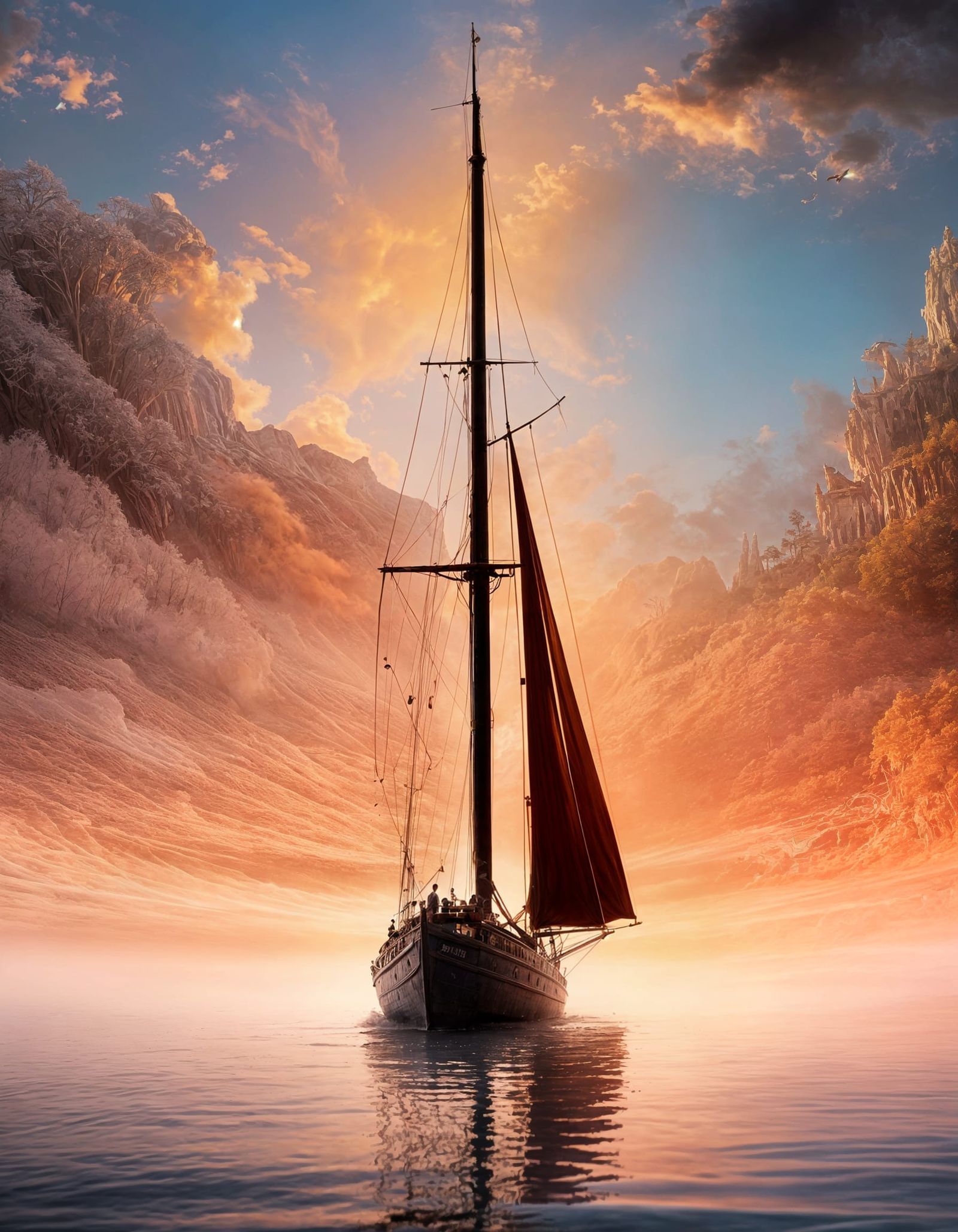 Detailed Hyperrealistic Painting with Ornate Elements