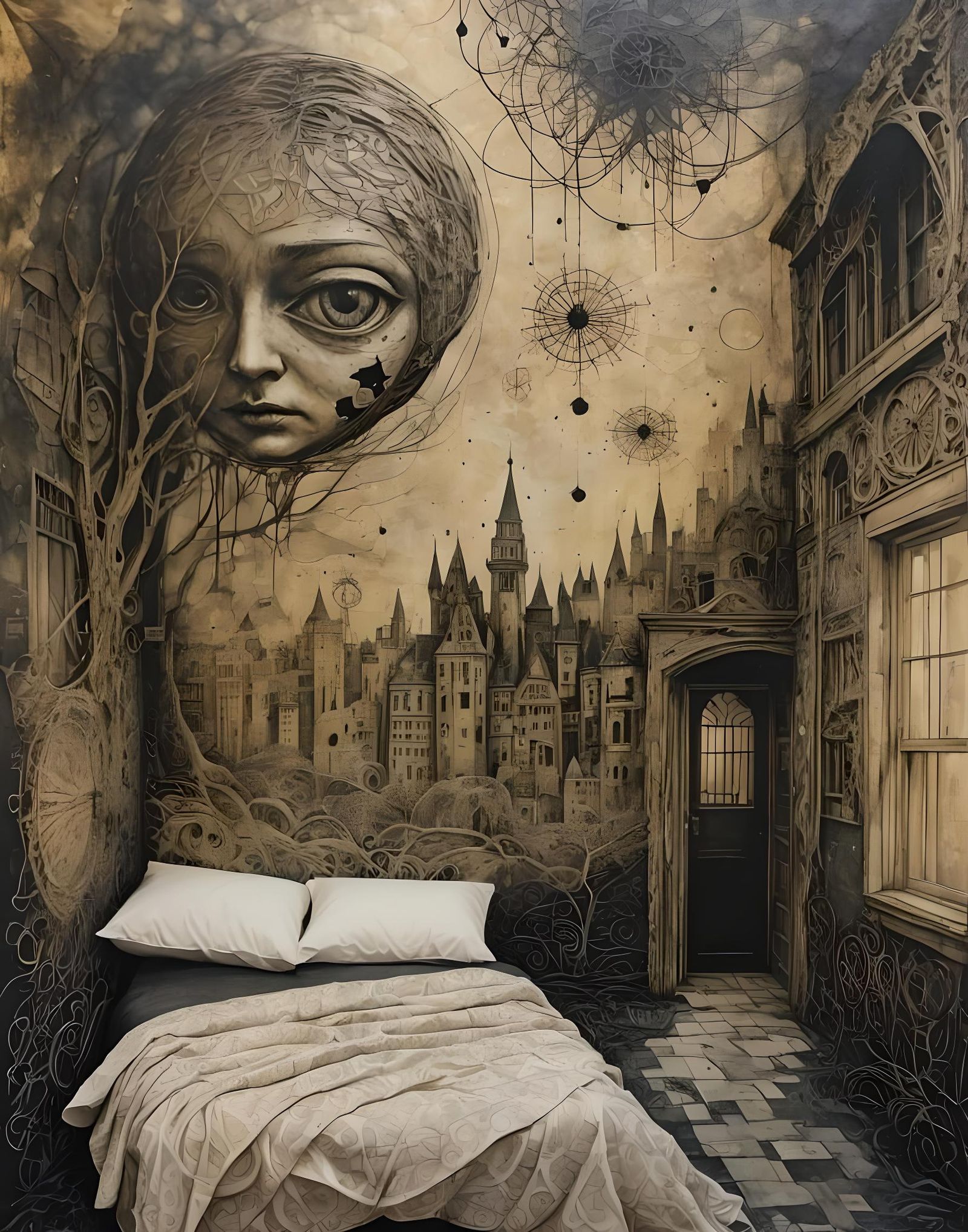 Abstract Mixed Media Dreamscape