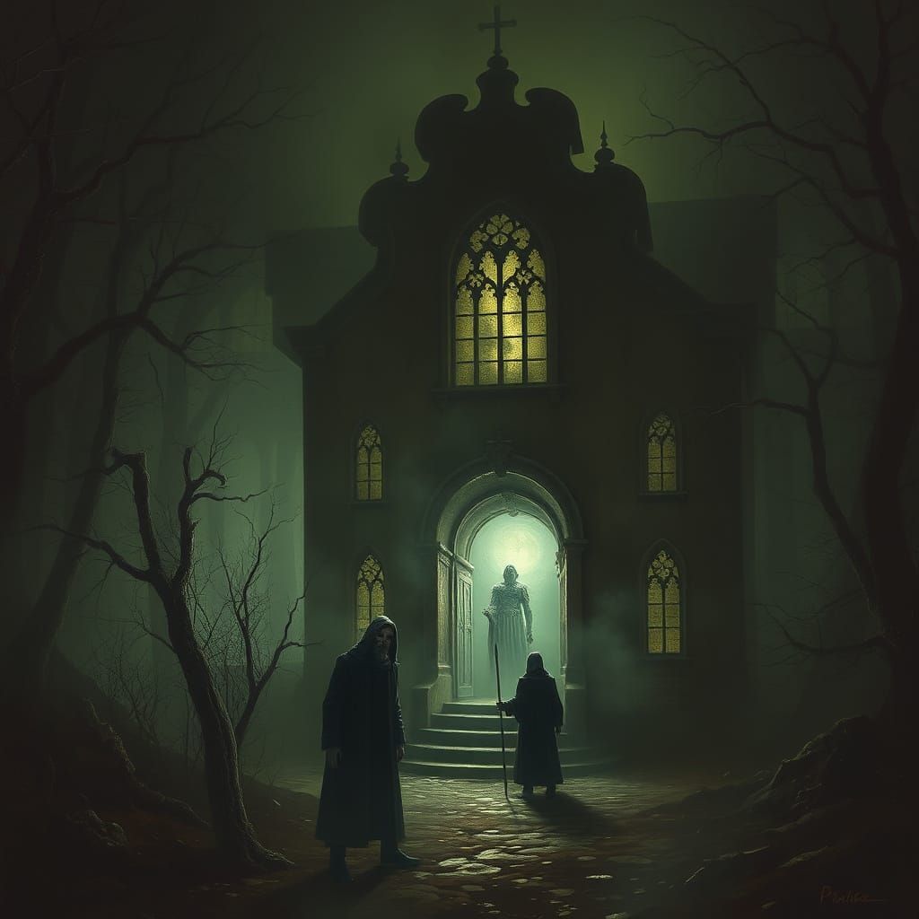 Dark House Horror in Gothic Style