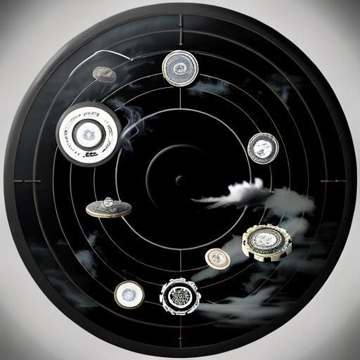 Eerie Spectral Smoke Rings in Black and White