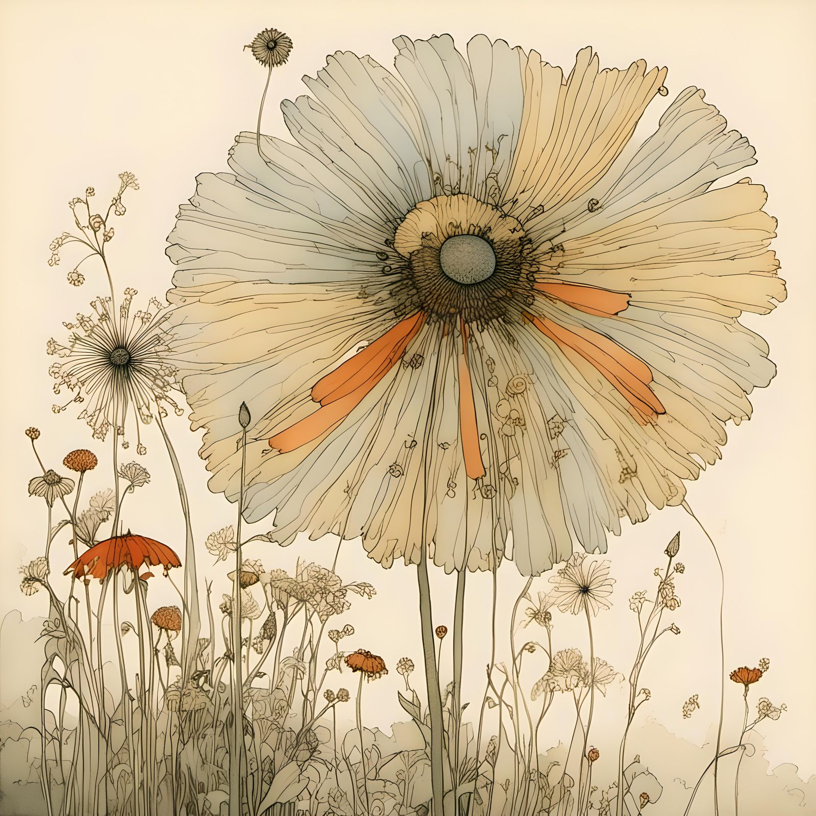 Enchanted Wildflowers Illustration