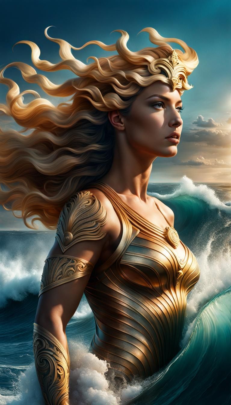 Venus rising from the waves III