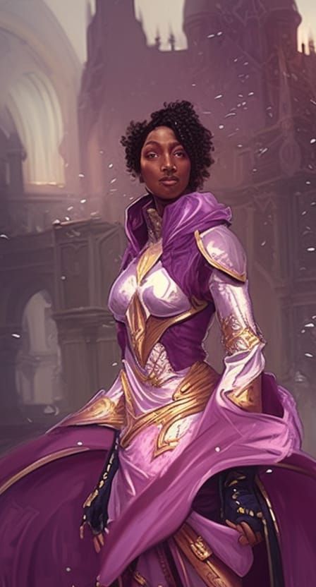 Byzantine Noblewoman Concept Art in Fantasy Style