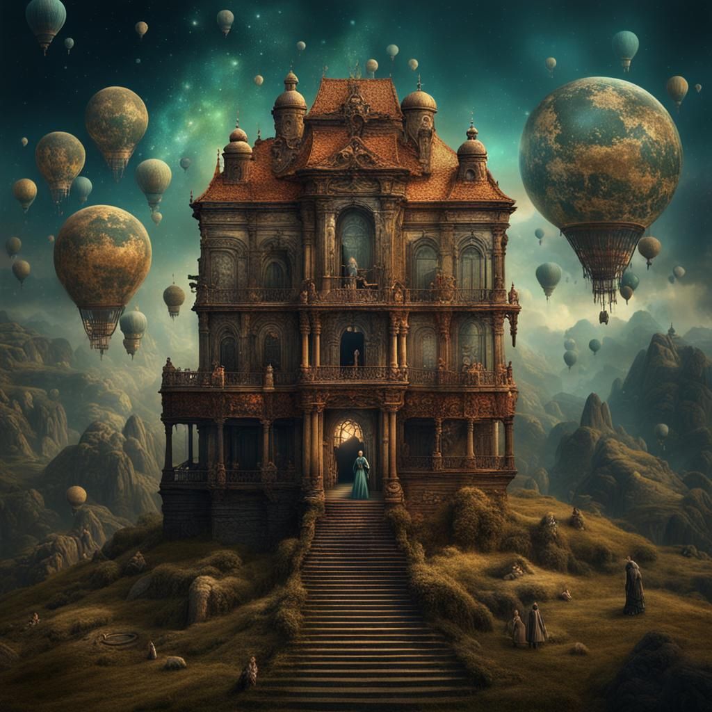 Fantastical Ancestors: A Matte Painting in Welz-Stein Style