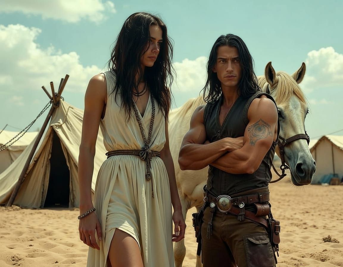 Hero and Divine Guardian in Refugee Camp