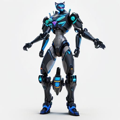Cyberpunk Displacer Beast: Mechanical Feline Predator