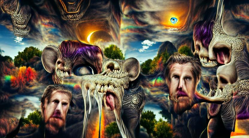 Crack The Skye: Hyperrealistic Horror Illustration
