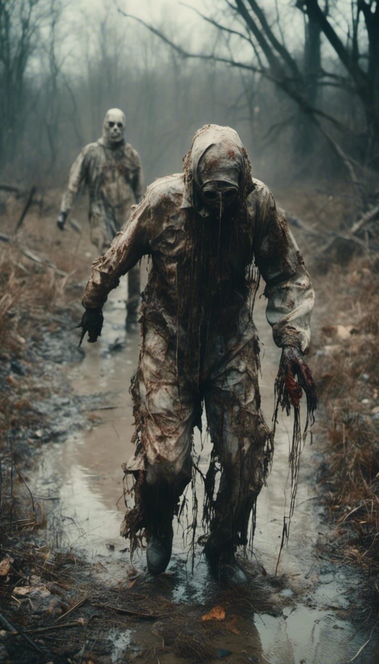 Apocalyptic Hazmat Suit Zombie Drag