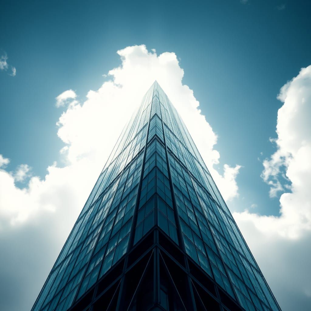 Majestic Skyscraper Piercing the Heavens