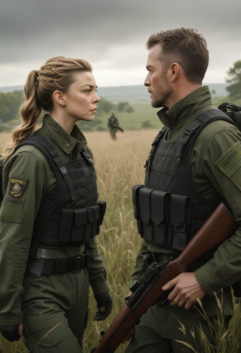 Natalie Dormer and Kirk B.R. Woller in US Military Battle Dr...