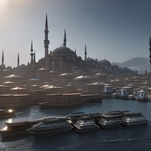 Futuristic Istanbul: Sci-Fi Cityscape in Unreal Engine