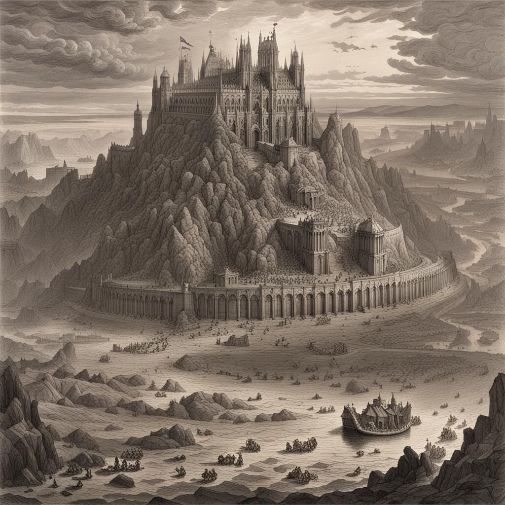 AI Interpretation of Mythological Tartarus