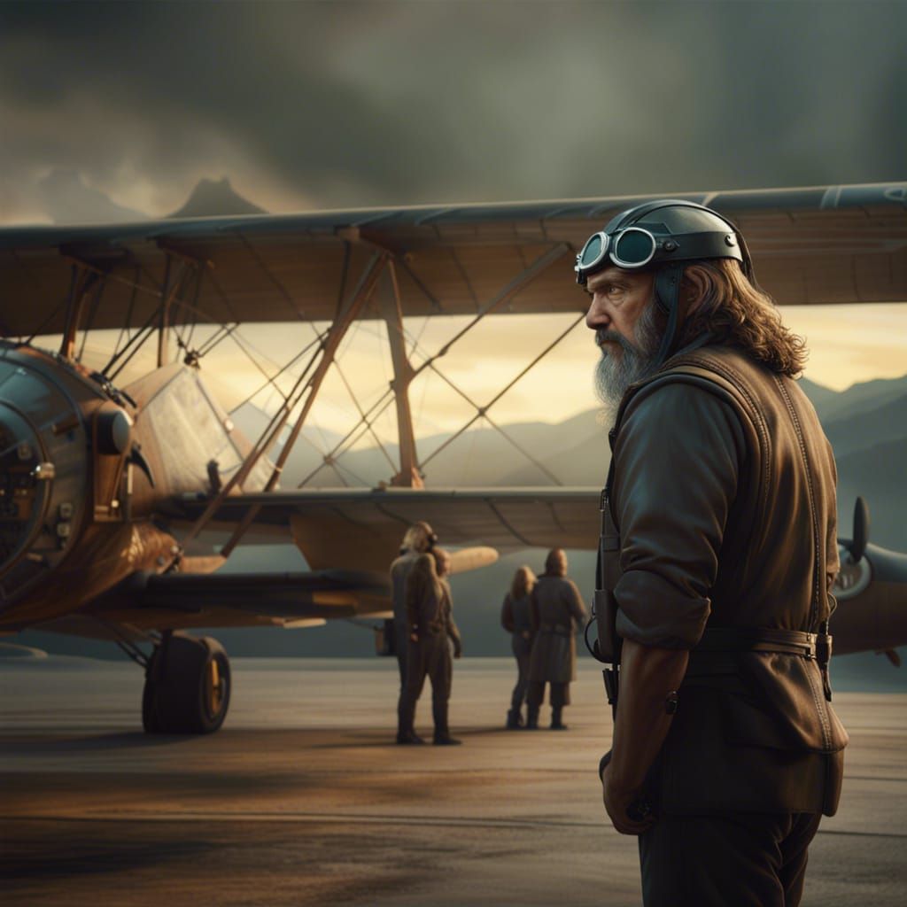 Leonardo da Vinci as Modern Pilot: Digital Painting