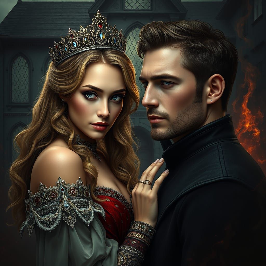 Ethereal Regal Romance in Dazzling Matte Painting