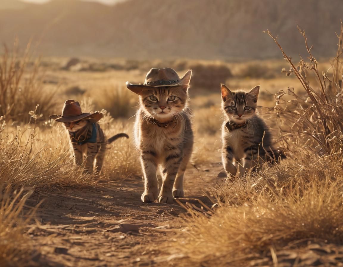 Cat Wranglers in the Wild West: Concept Art