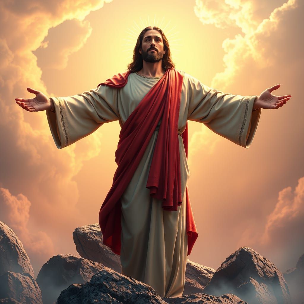 Triumphant Christ in Realistic, Hyper-Detailed Resurrection ...