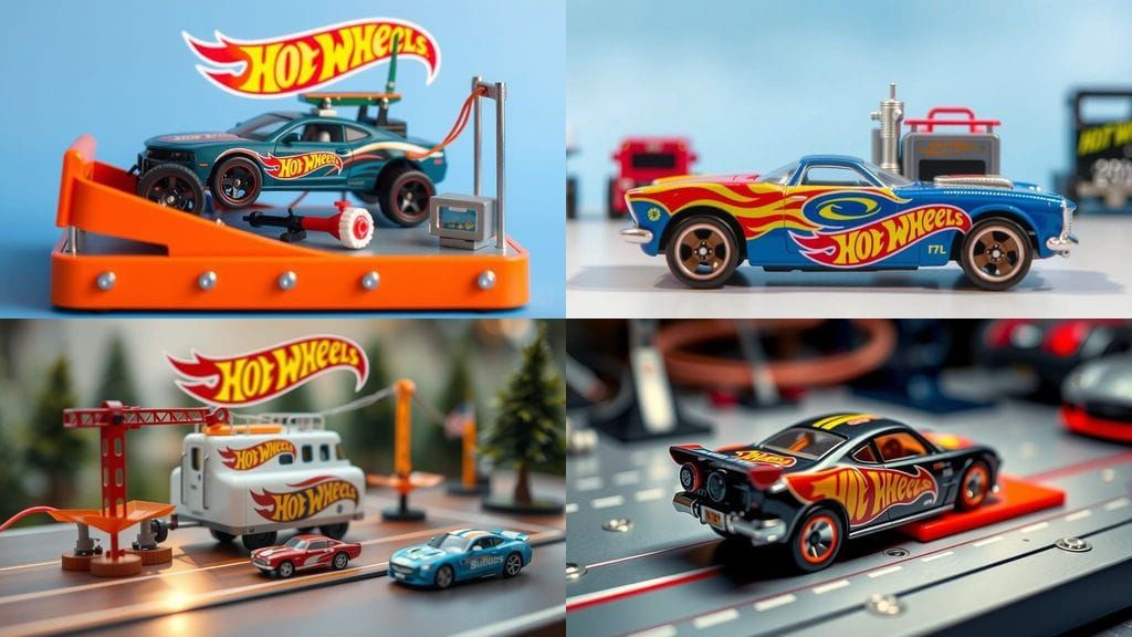 Miniature Tilt-Shift Hot Wheels Setup