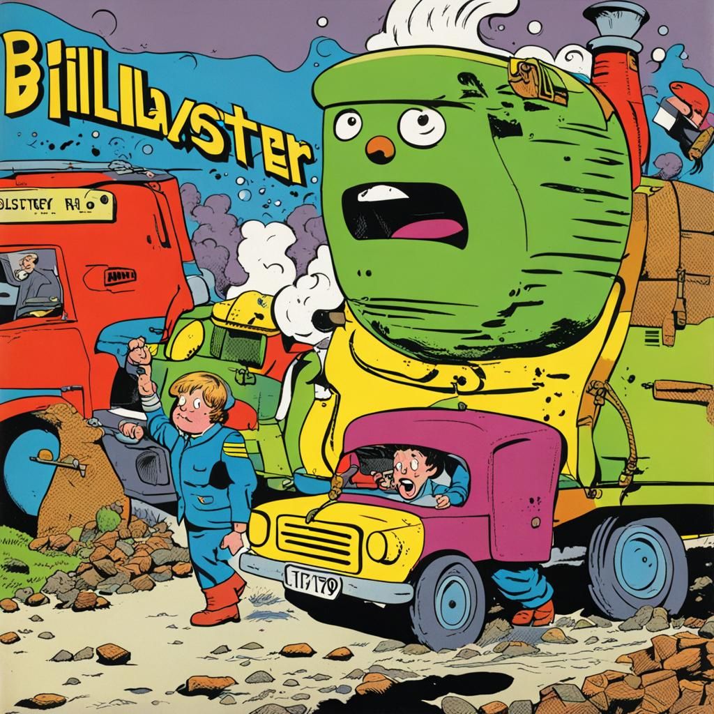 Billy Blaster Bum: 1970s Style Comic Art