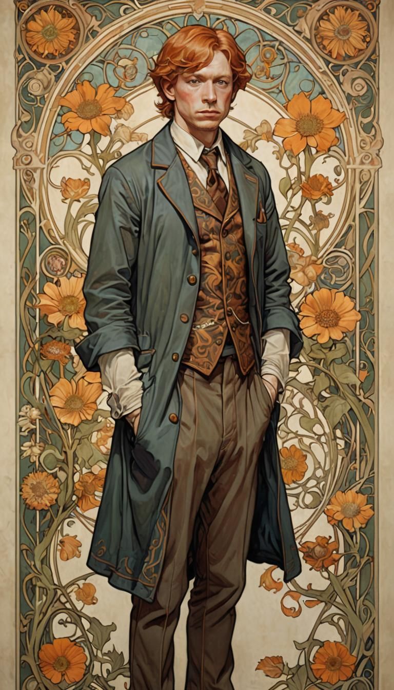 Ron Weasley in Art Nouveau Style