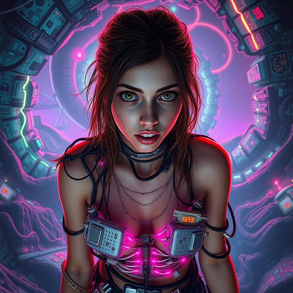 Cyberpunk Desperation in a Distorted Virtual Realm