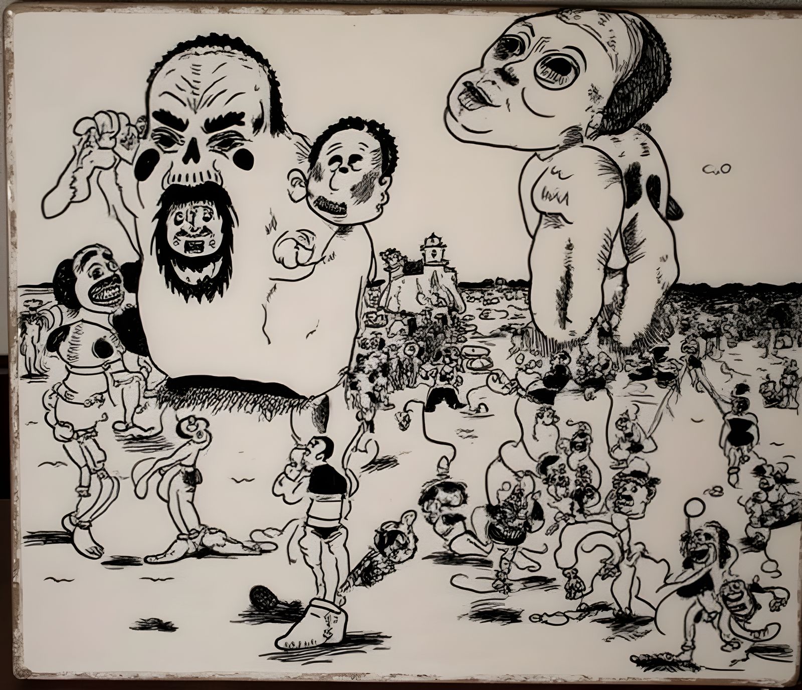 A Thousand Lives By Picture in 1930s Cartoon Style
