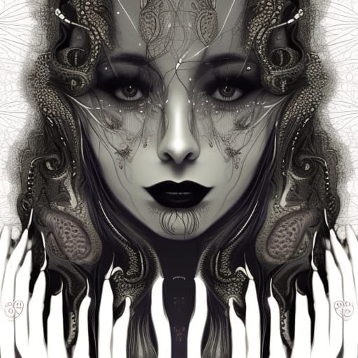 Abstract Luminous Composition with Intricate Details