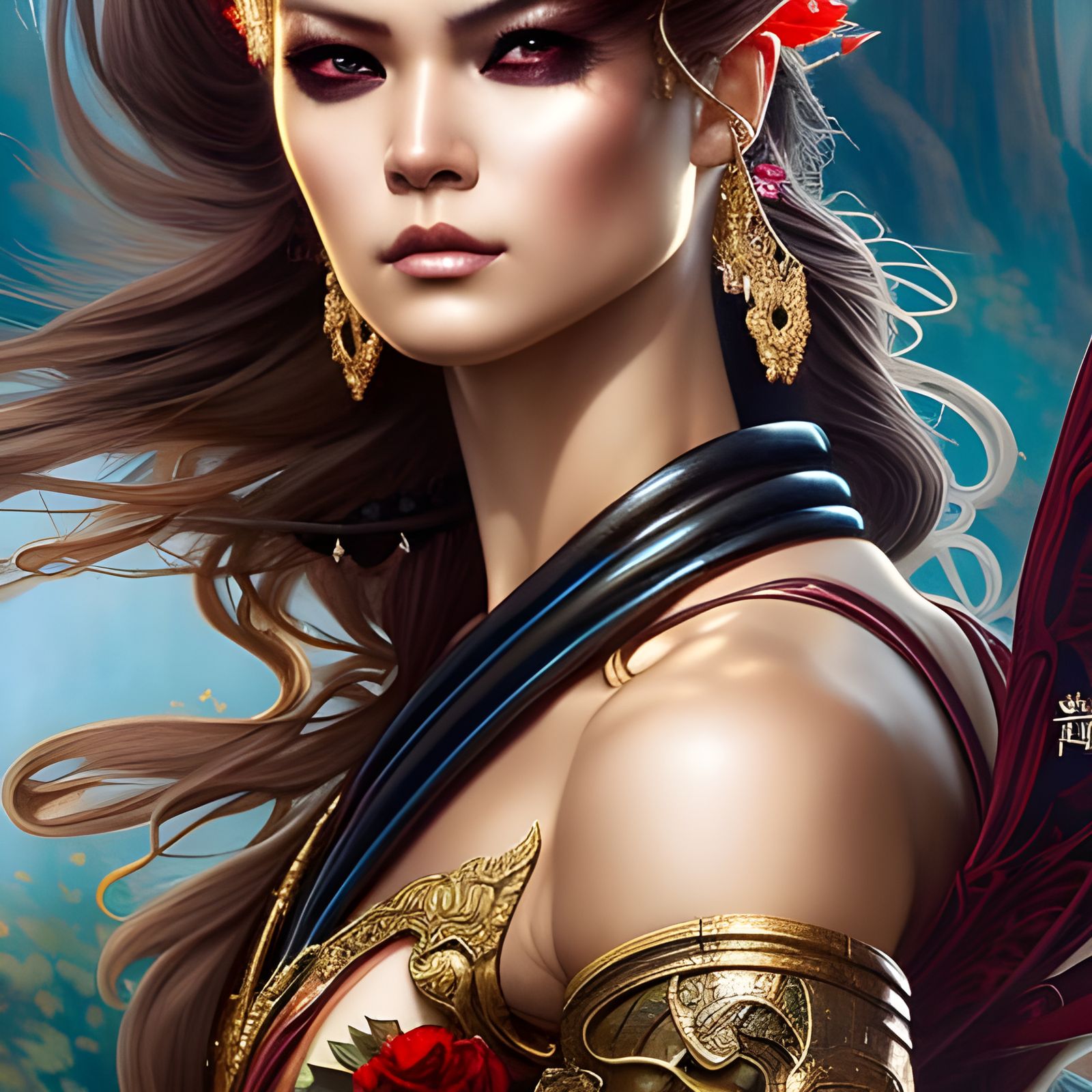 Ninja Beauty in Rococo Style