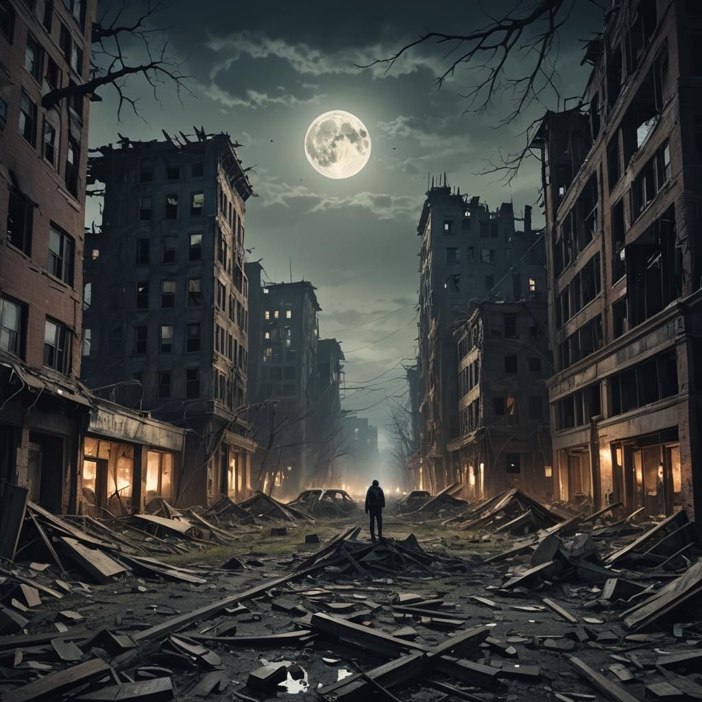 Dystopian Nightscape