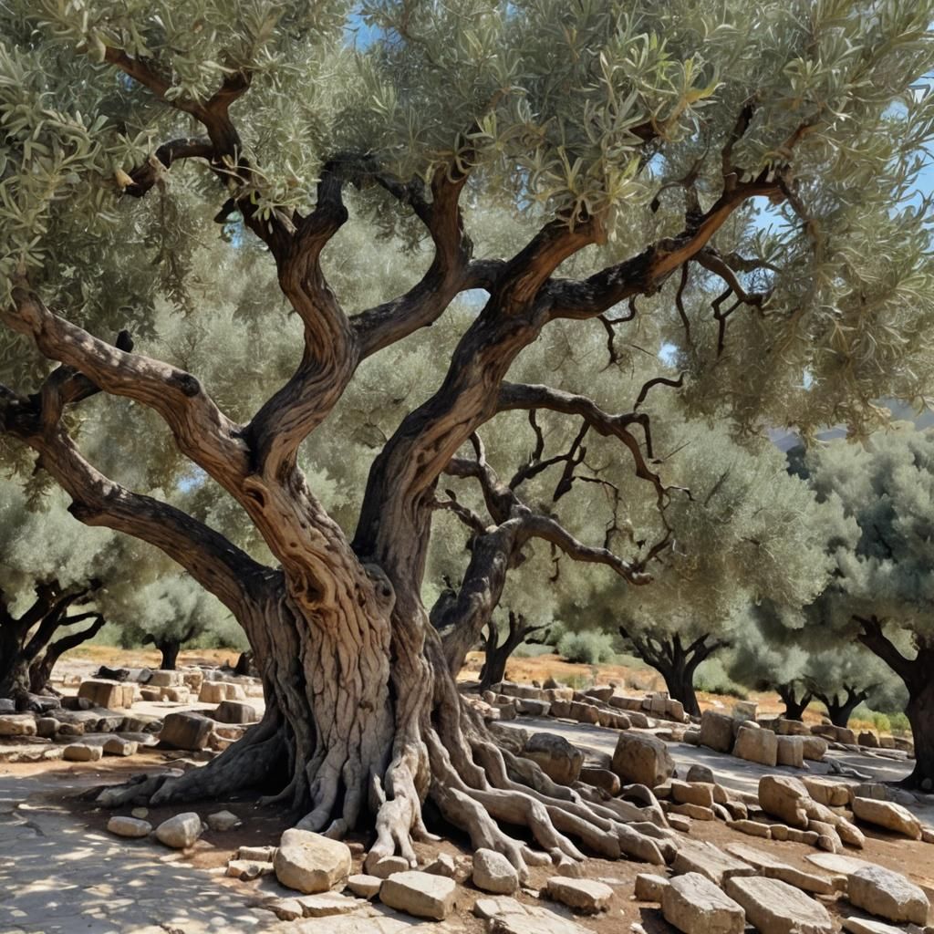 Ancient Olive Tree in Crete