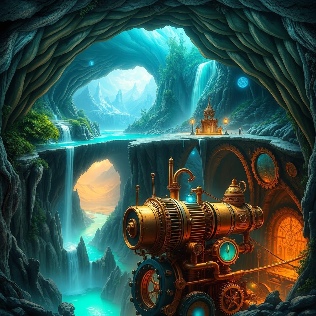 Majestic 6-Tier Cave System with Breathtaking Landscapes