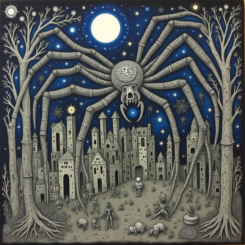 Spider Town Landscape in La Sombra Style