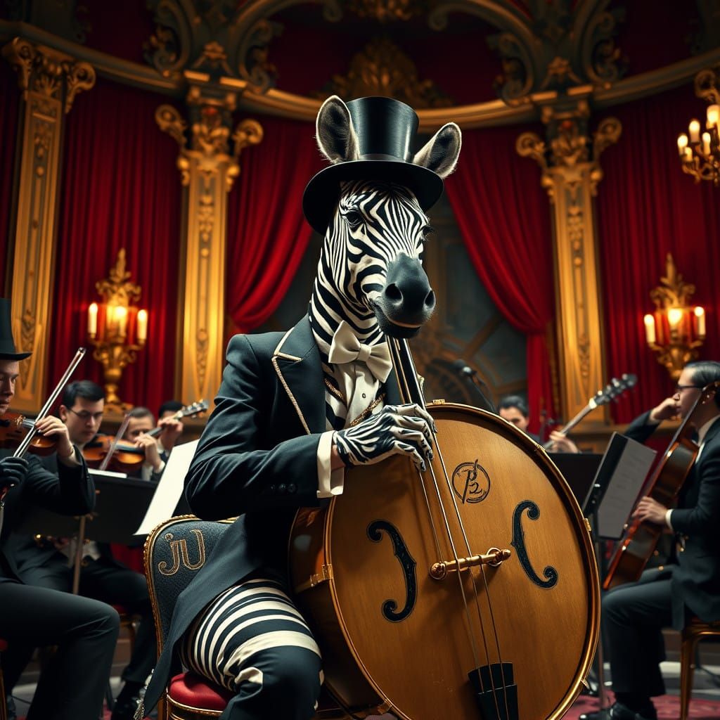 Zebra in orchestra
