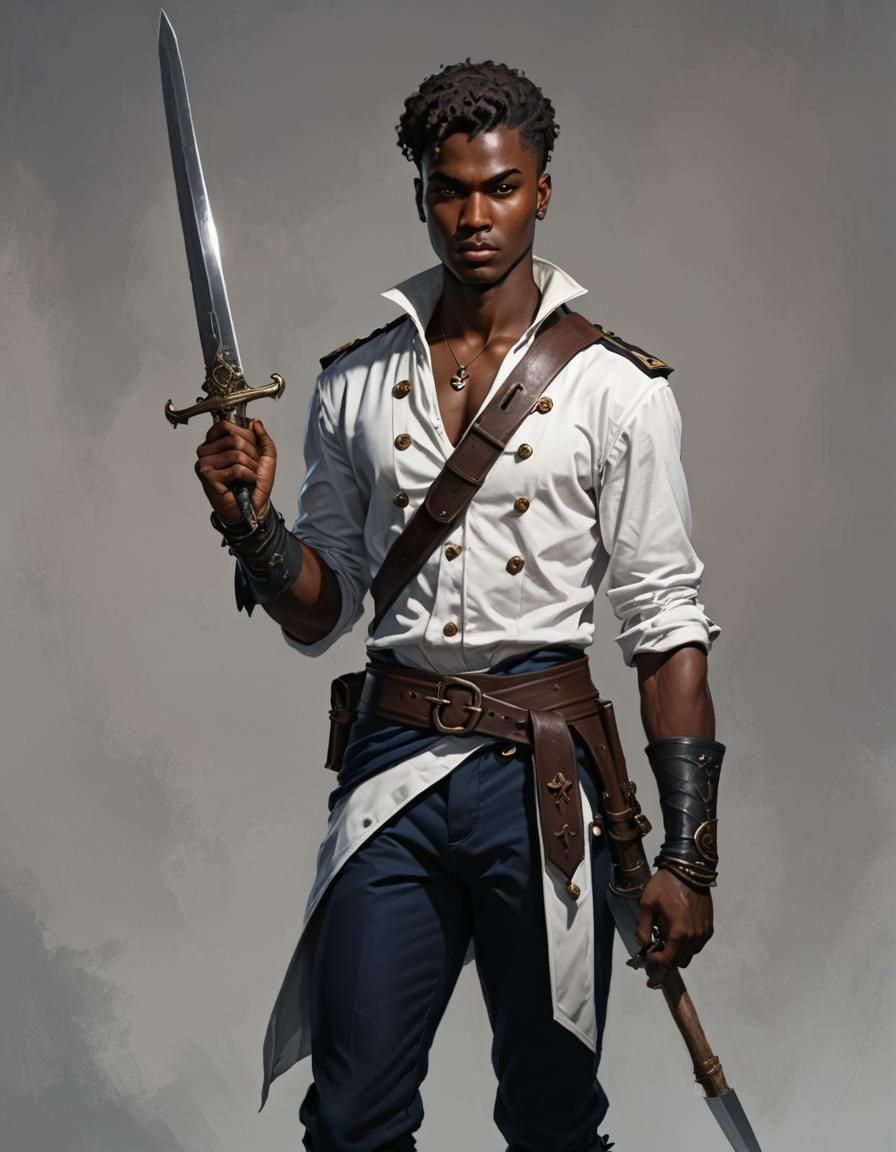 Fantasy Sailor with Short Sword