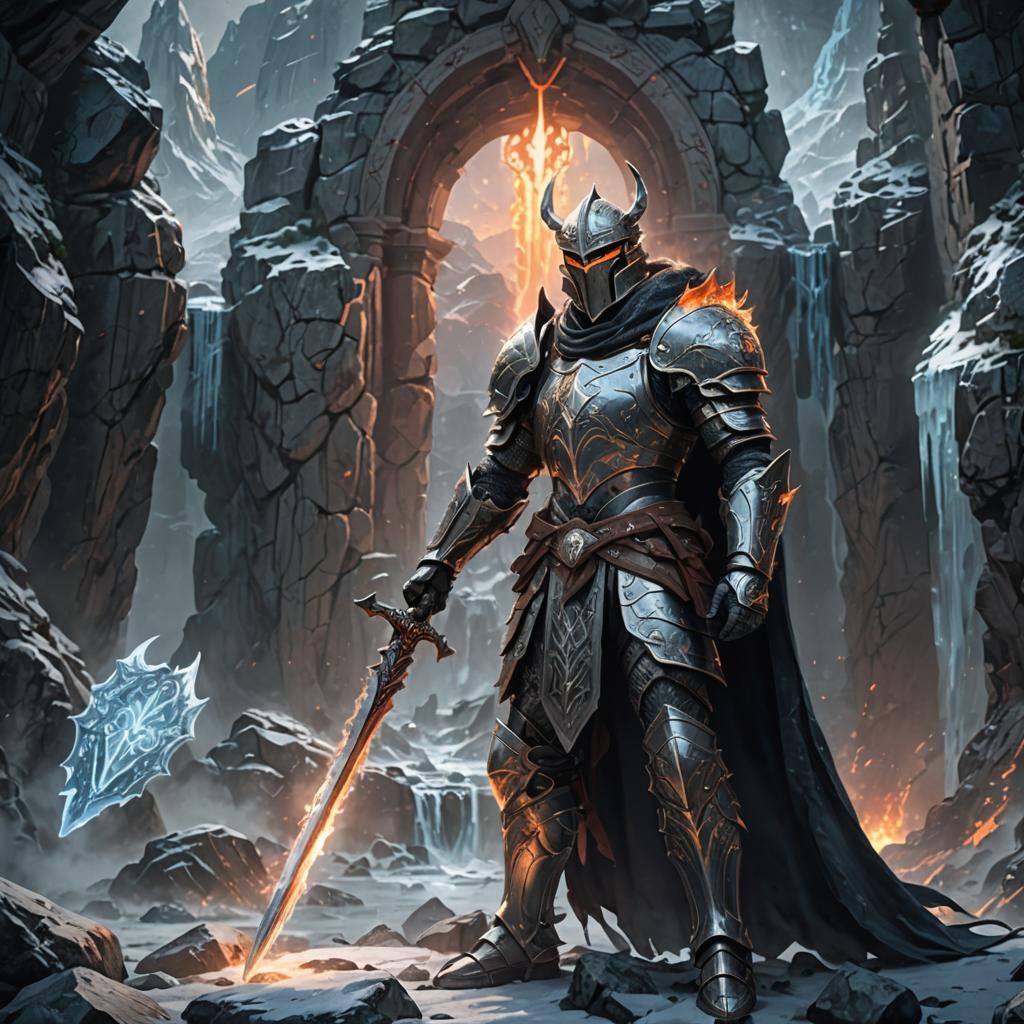 Mythical Knight in Plate Armor Concept Art